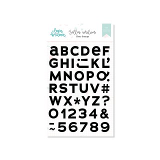 Acrylic stamp set ALPHABETO UP&DOWN BOLD