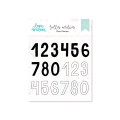 Set of acrylic stamps NUMBERS MIX