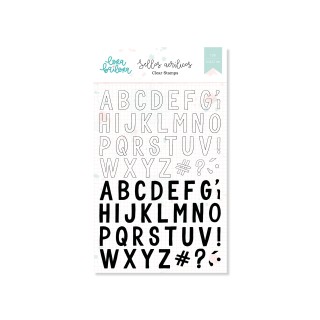 Acrylic stamp set ALPHABETO MIX