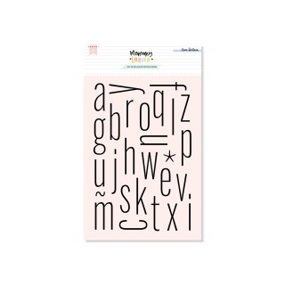 Acrylic Stamp Set ALPHABET THIN M min
