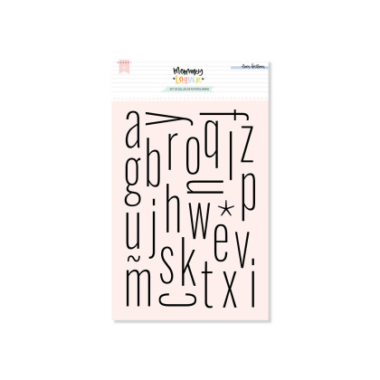 Acrylic Stamp Set ALPHABET THIN M min