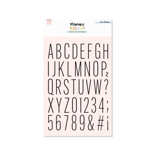Acrylic stamp set ALPHABETO THIN M May