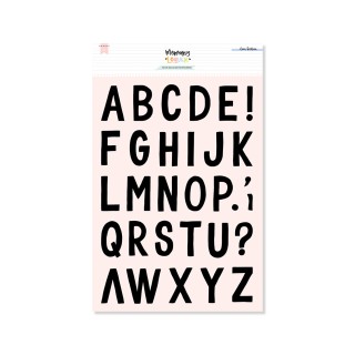 Acrylic stamp set ALPHABET MIX L
