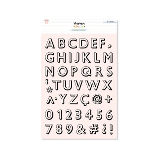 Acrylic stamp set ABC SHADOWED