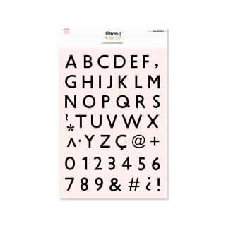 Set of acrylic stamps ABC SHADED FILLING