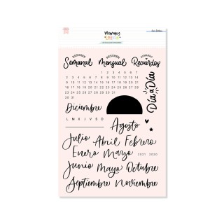 Acrylic stamp set PERPETUAL CALENDAR