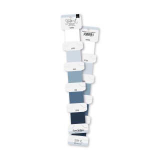 Embroidery thread set BLUE GRAY