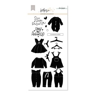 Set de sellos acrílicos ROPITA DE BEBÉ