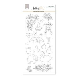Coordinated acrylic stamp set FAVORITOS BABY M