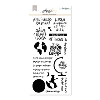 MY WORLD Acrylic Stamp Set