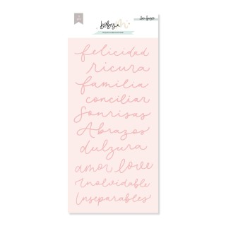 Die-cut FINE WORDS