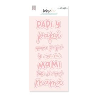 DAD & MOM die cut
