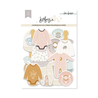 Die cuts chipboard illustrations BABY M