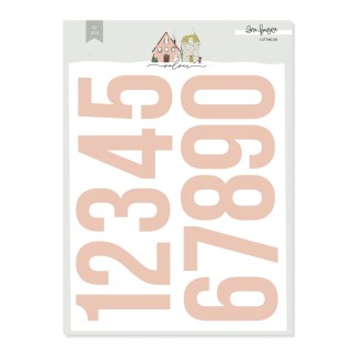 Die cut NUMBERS XL