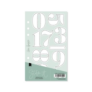 Sewing template VINTAGE NUMBERS