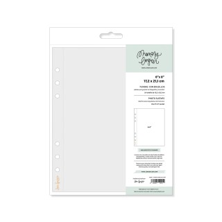 Set of 10 sleeves 6 "x8" one pocket