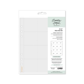 Set of 10 sleeves 6 "x8" twelve pockets