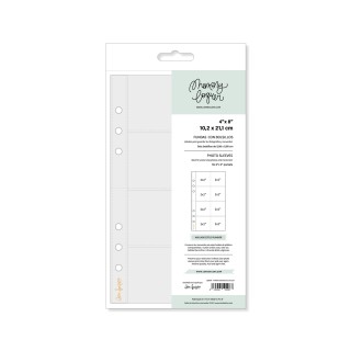 Set of 10 sleeves 4 "x8" eight pockets