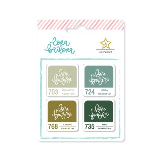 Set of 4 pigment inks model BOSQUE