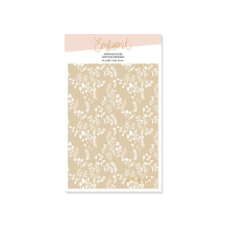 Carpeta de embossing 6"x 8,25" FLORES VINTAGE