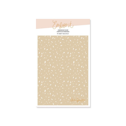 Carpeta de embossing 6"x 8,25" PÉTALOS