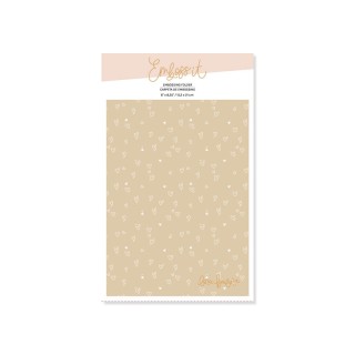 Embossing folder 6 "x 8.25" HEARTS
