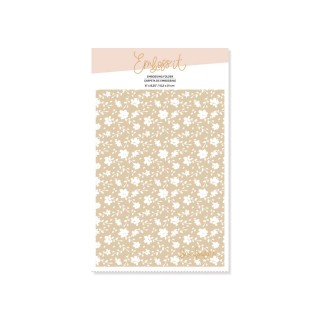 Carpeta de embossing 6"x 8,25" PEONIAS