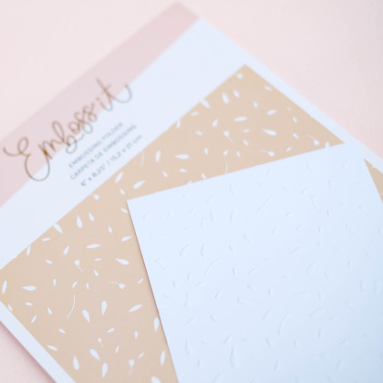Carpeta de embossing 6"x 8,25" PÉTALOS
