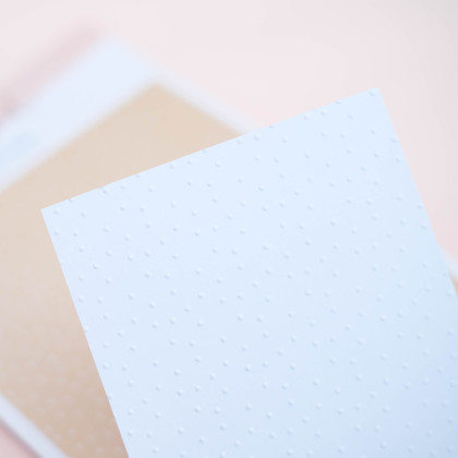Carpeta de embossing 6"x 8,25" PUNTITOS