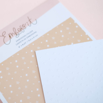 Embossing Folder 6 "x 8.25" STARS