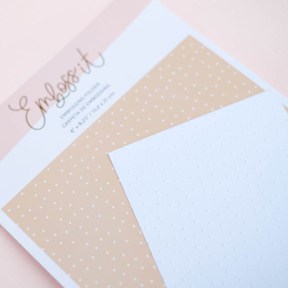 Embossing folder 6 "x 8.25" PUNTITOS
