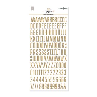 Golden puffy puffy alphabet A NEW APRIL