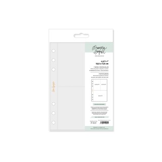 Set of 10 sleeves 4.25 "x7" three pockets