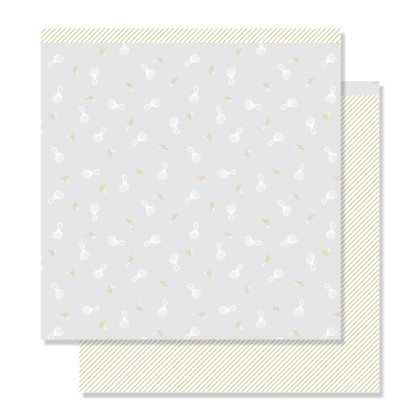 Kit of 12 double-sided printed papers 30.5x30.5 cm HELLO