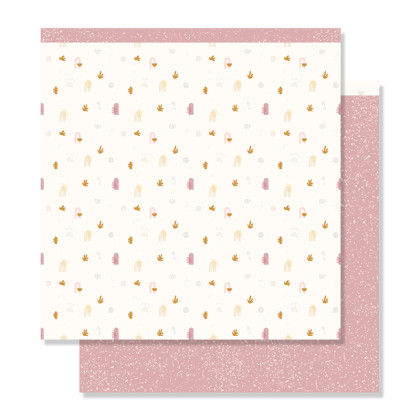 Kit of 12 double-sided printed papers 30.5x30.5 cm HELLO