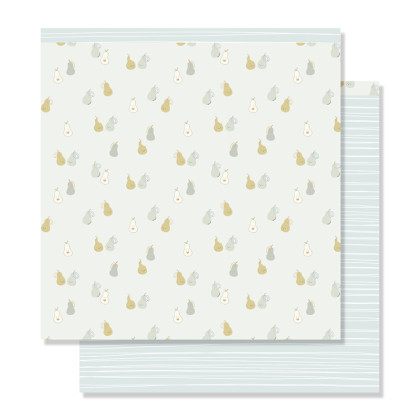 Kit of 12 double-sided printed papers 30.5x30.5 cm HELLO