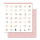 Kit of 12 double-sided printed papers 30.5x30.5 cm HELLO