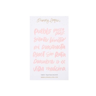 DISCONNECTED PHRASES die-cut