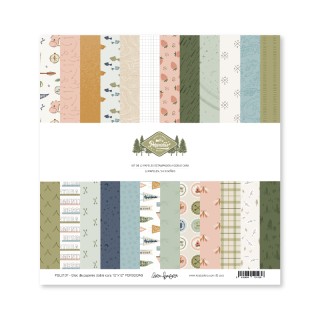 Kit of 12 double-sided printed papers 30,5x30,5 cm PERSEIDAS
