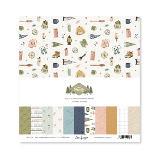 Pad of 24 single-side printed papers 30,5x30,5 cm PERSEIDAS
