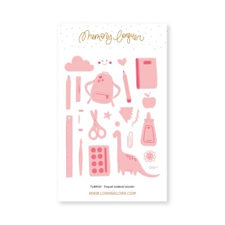 Die cut SCHOOL MATERIALS