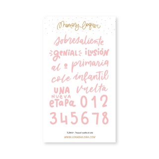 BACK TO SCHOOL die cut