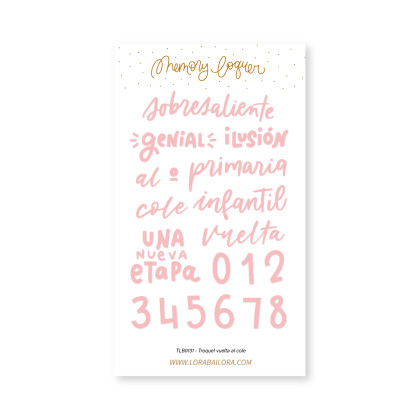 BACK TO SCHOOL die cut