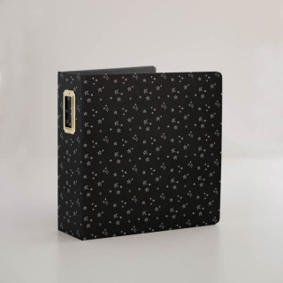 Chipboard Album 6x8" wide spine BLACK STARS