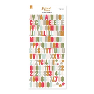 Alphabet puffy DECEMBER VIBES