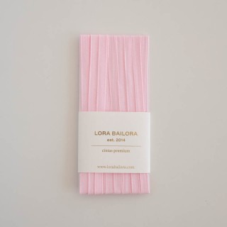 Cinta algodón rosa bebé 5m - Grosor 6mm