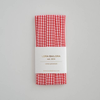 Cinta vichy rojo