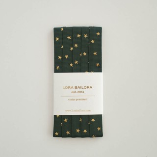 Cinta textura estrellas verde