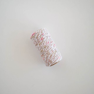 Lurex twist cord pink 25 m