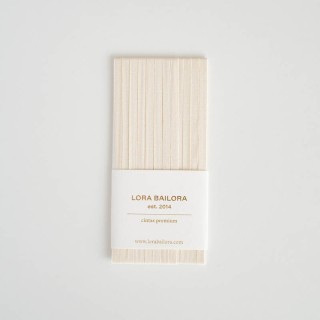 Cinta algodón thin crema 5m